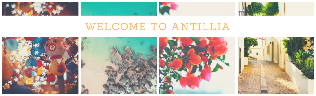Photo college with the words welcome to Antillia overwritten